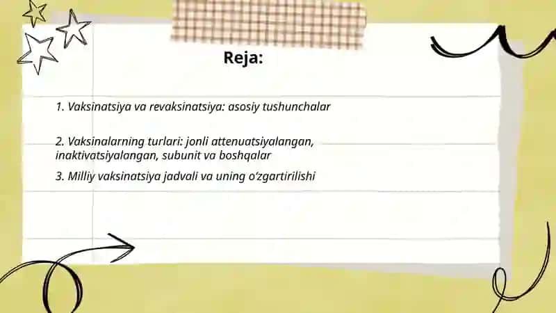 Vaksinatsiya va revaksinatsiya 2