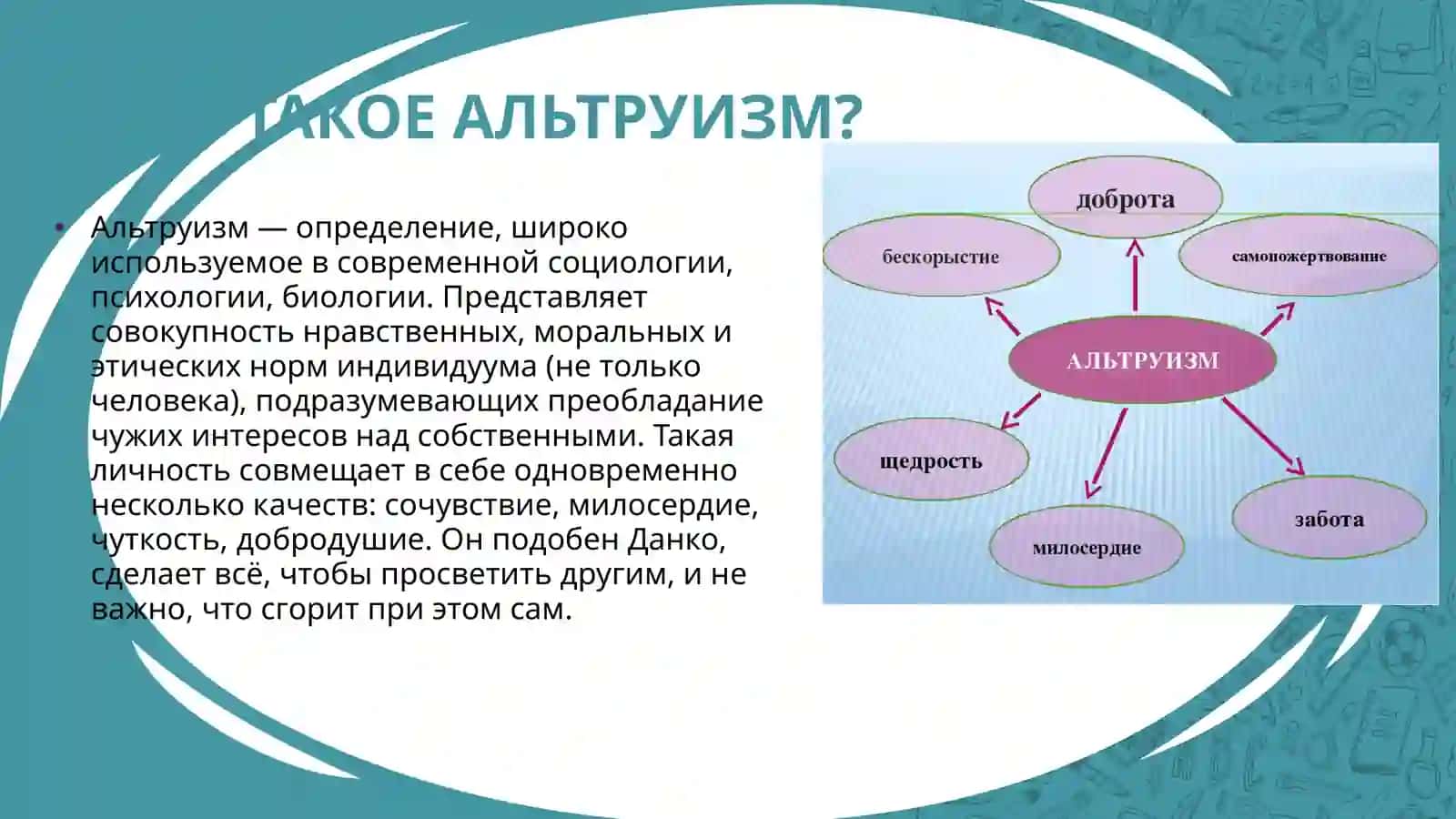 ЧТО ТАКОЕ АЛЬТРУИЗМ? 2