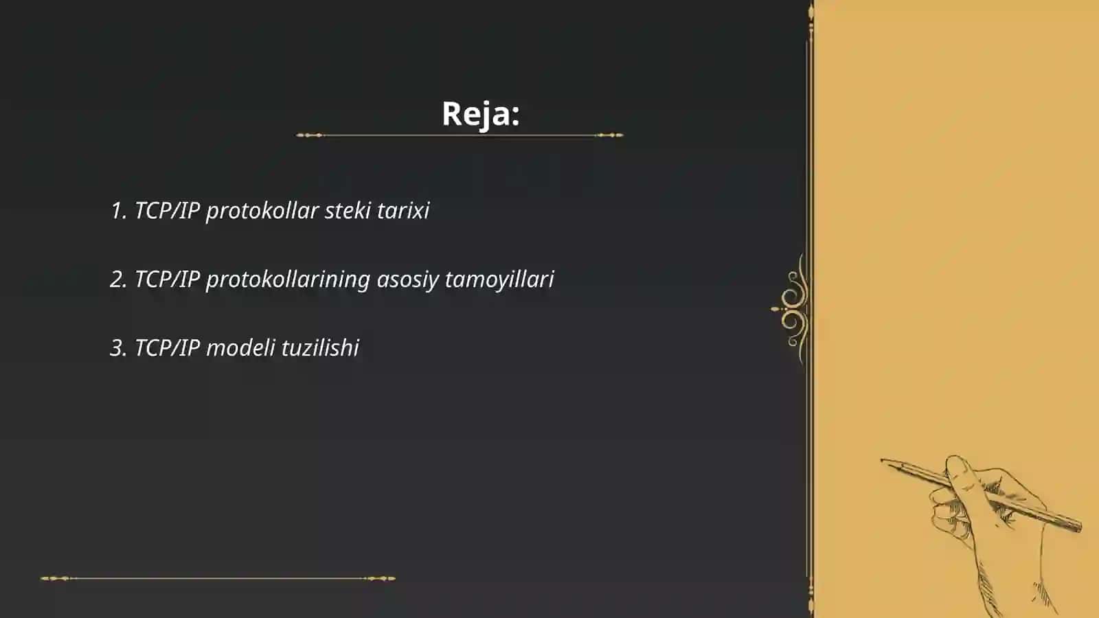 TCP | IP protokollar steki haqida umumiy tushuncha 2