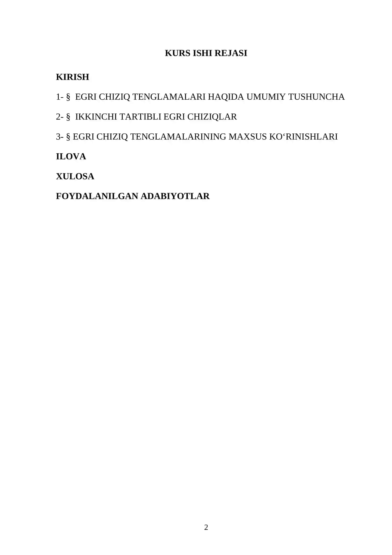 EGRI CHIZIQ TENGLAMALARI 2