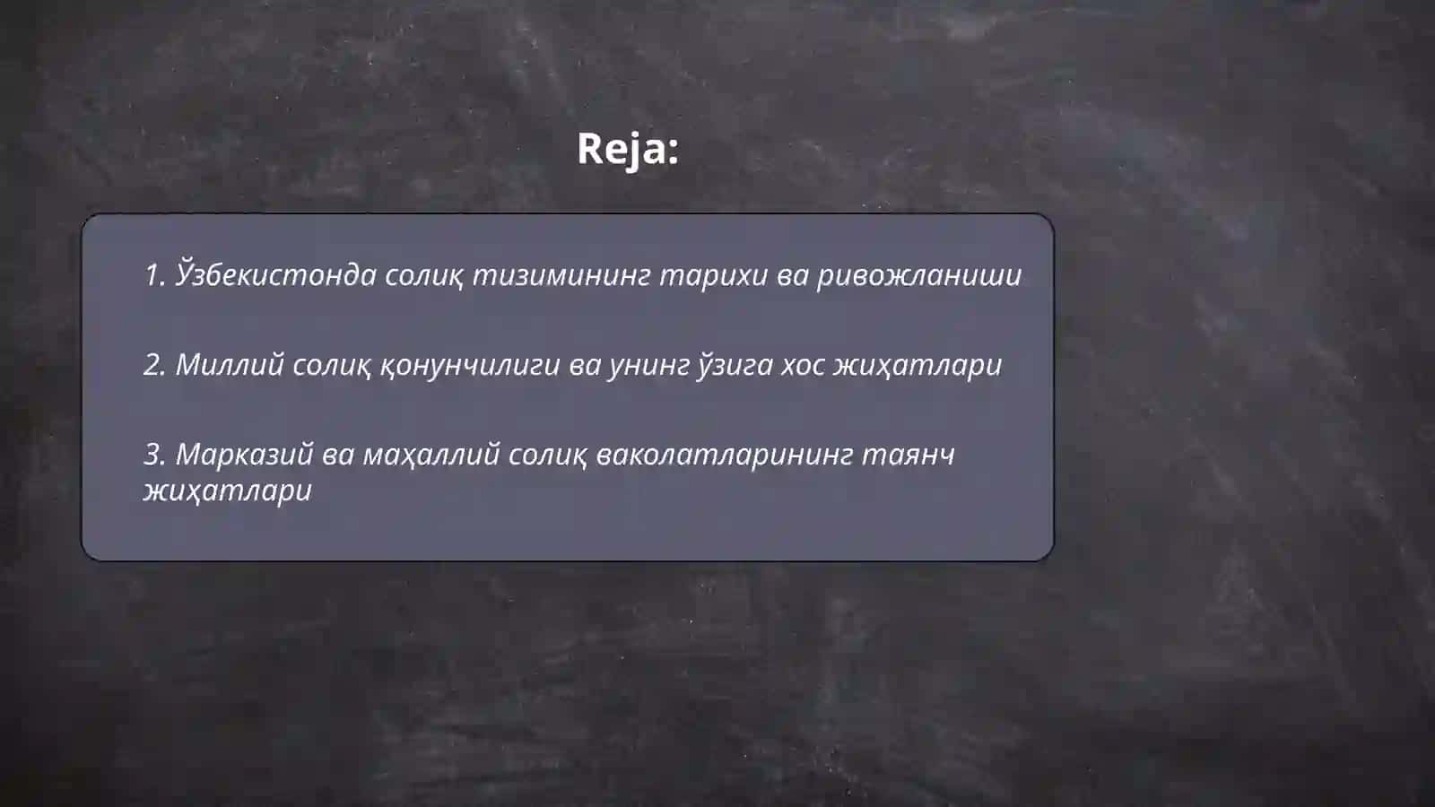 Узбекистонда солик тизимининг узига хос хусусиятлари 2