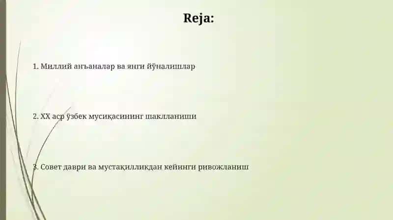 Oʻzbek musiqa tarixi XX asrda 2