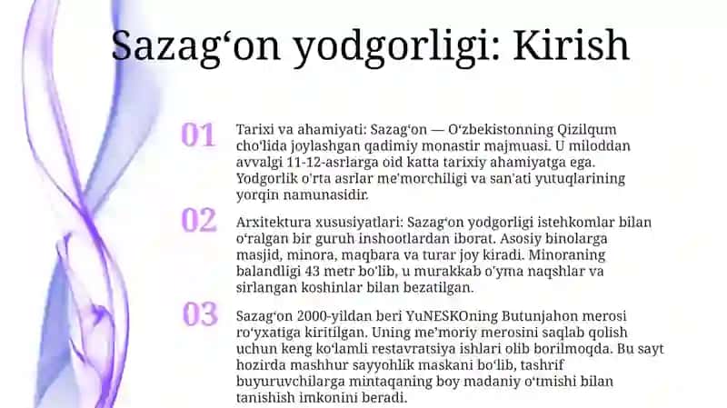 Sazag'On Yodgorligi 2