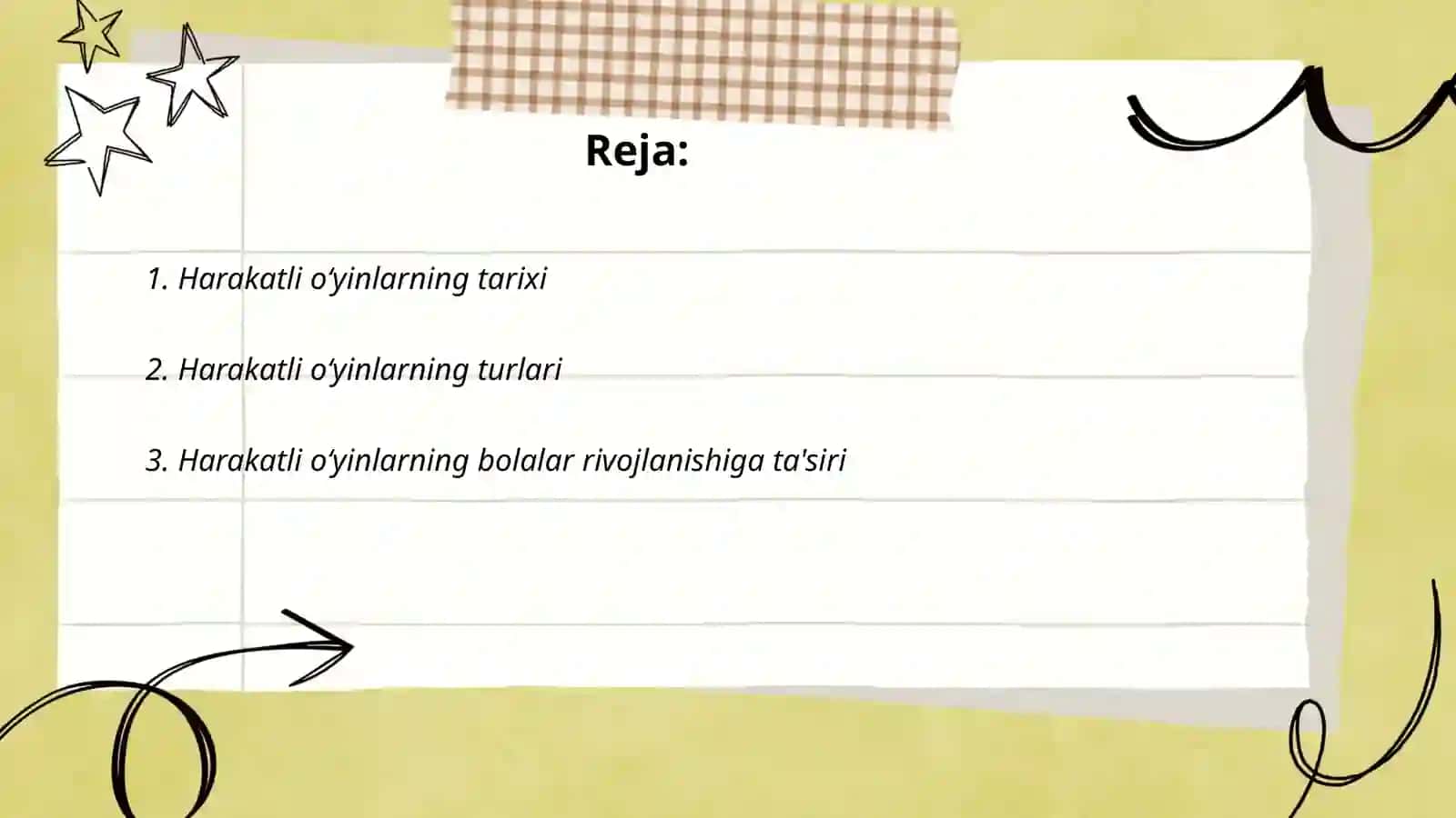 Harakatli oʻyinlar va uning mazmuni 2