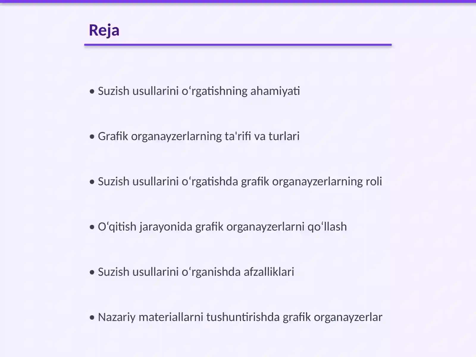 Suzish usullar texnikasini o‘rgatish 2