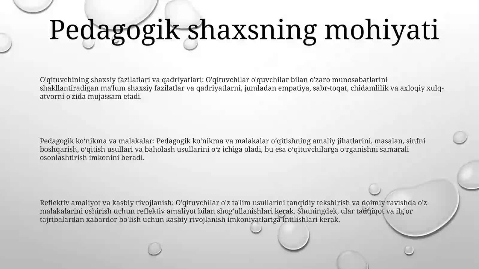 Pedagog Shaxsi Va Unga QoʻYiladigan Talablar 2