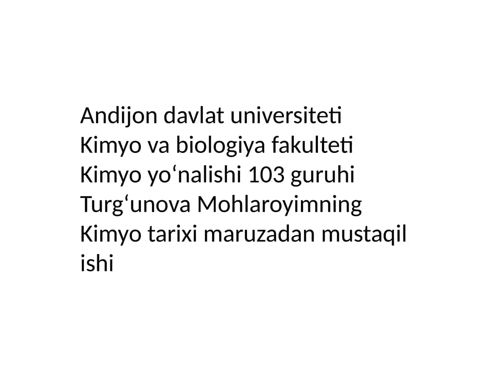 Organik kimyo rivojlanish tarixi 2