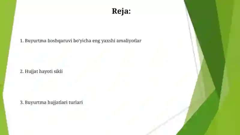 Farmoyish hujjatlari 2