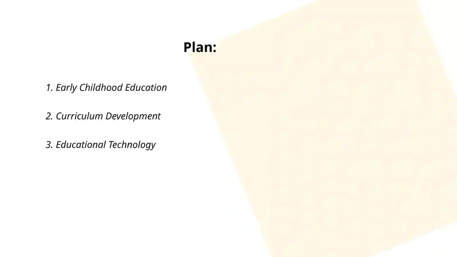 Early Childhood Education 2