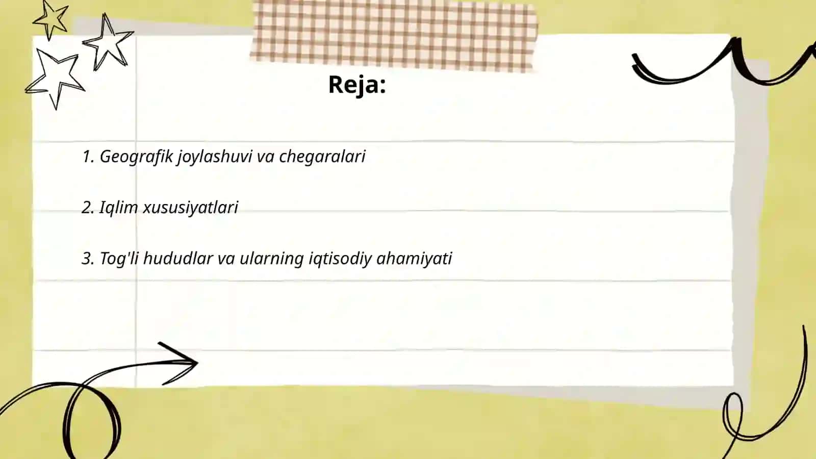 Tojikistonning tabiiy sharoitiga iqtisodiy geografik tavsif 2