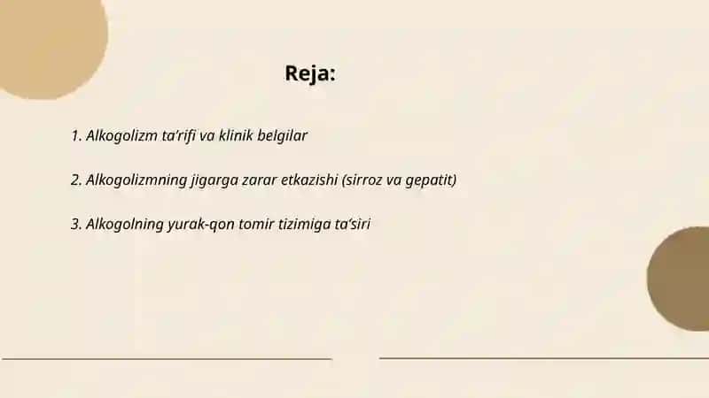 Alkogolizm va uning asoratlari 2