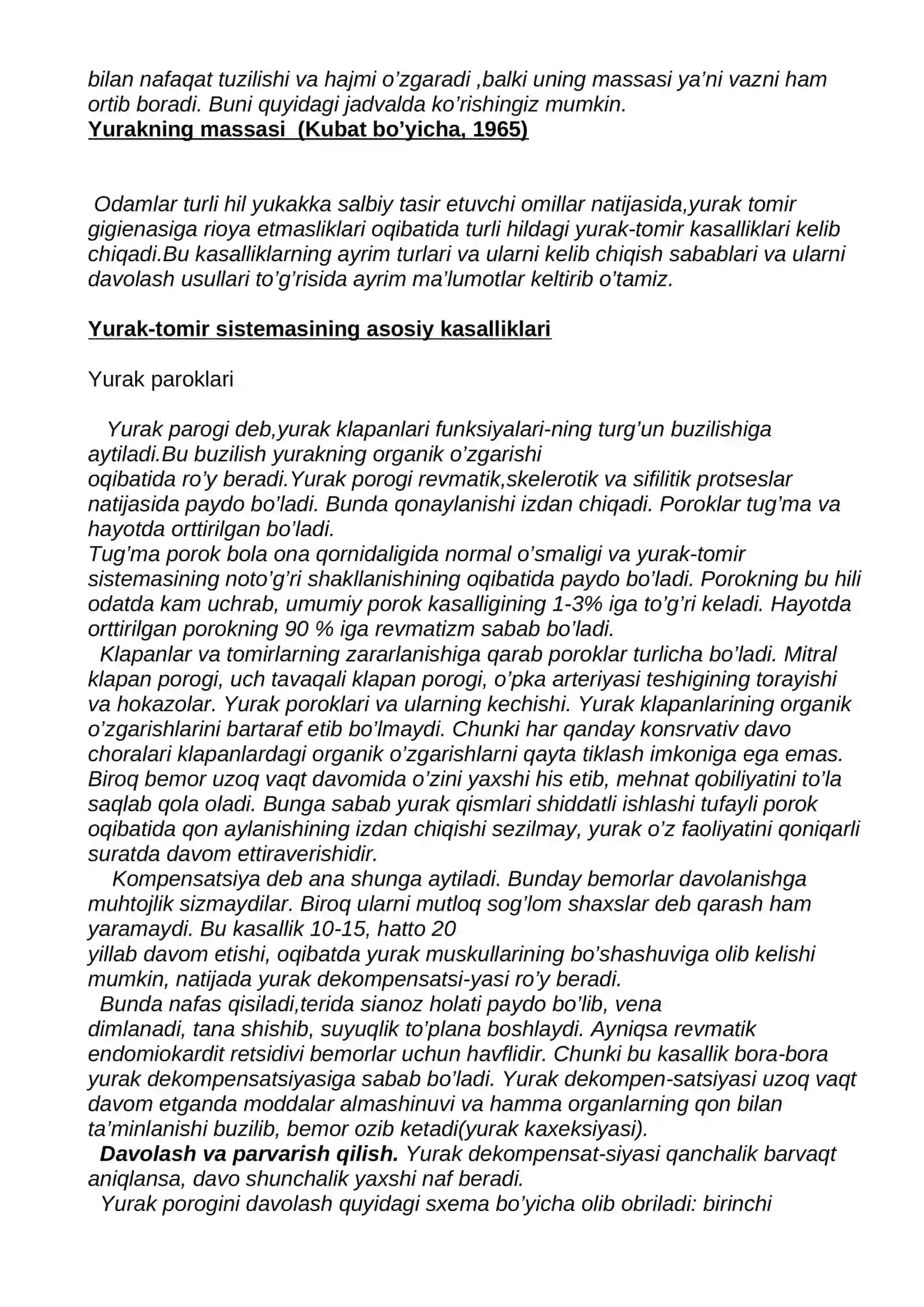 Yurak faoliyatining yoshga xos xususiyatlari 2