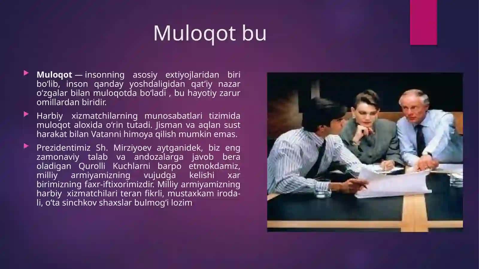 Xizmat munosabatlaridagi etiket 2