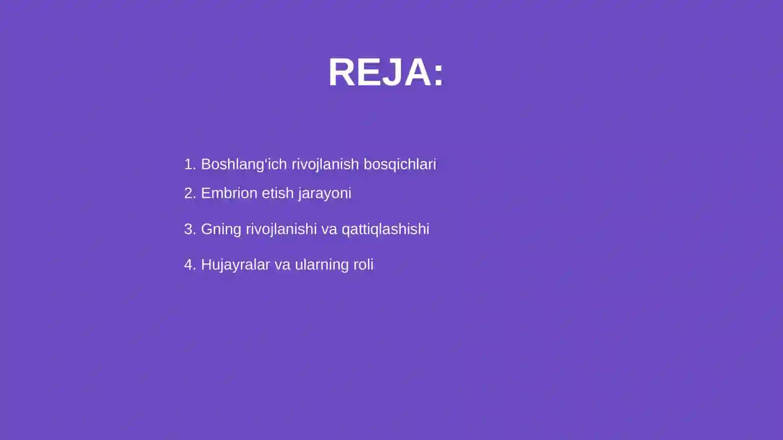 Embrionning rivojlanish davri 2