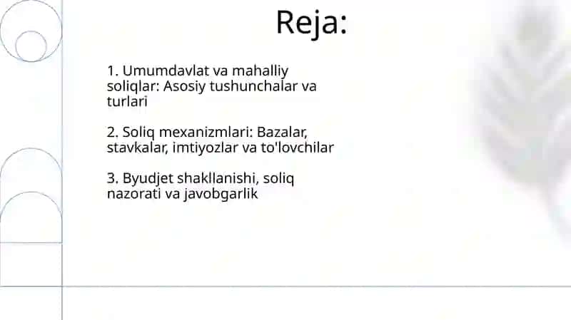 Umumdavlat va mahalliy soliqlar 2