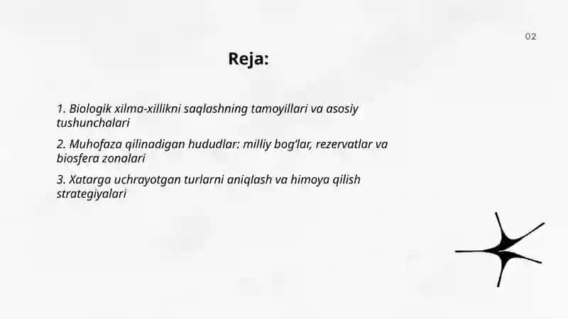 Biologik xilma xillikni saqlash 2