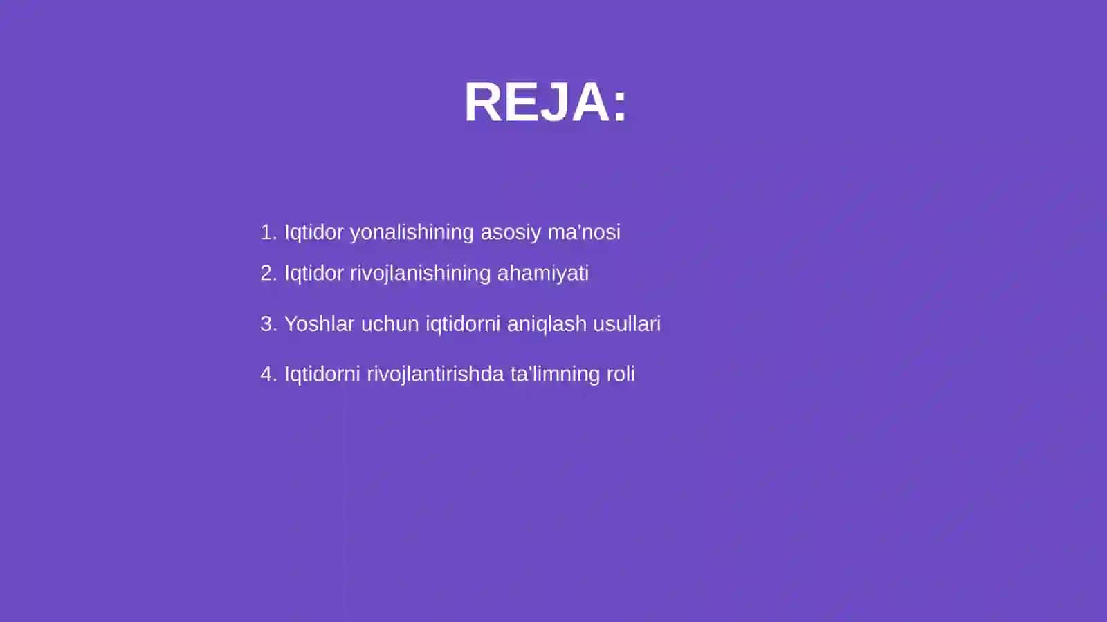 Iqtidor yonalishi 2