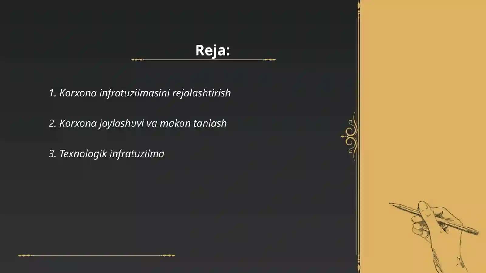 Korxona infratuzilmasi 2