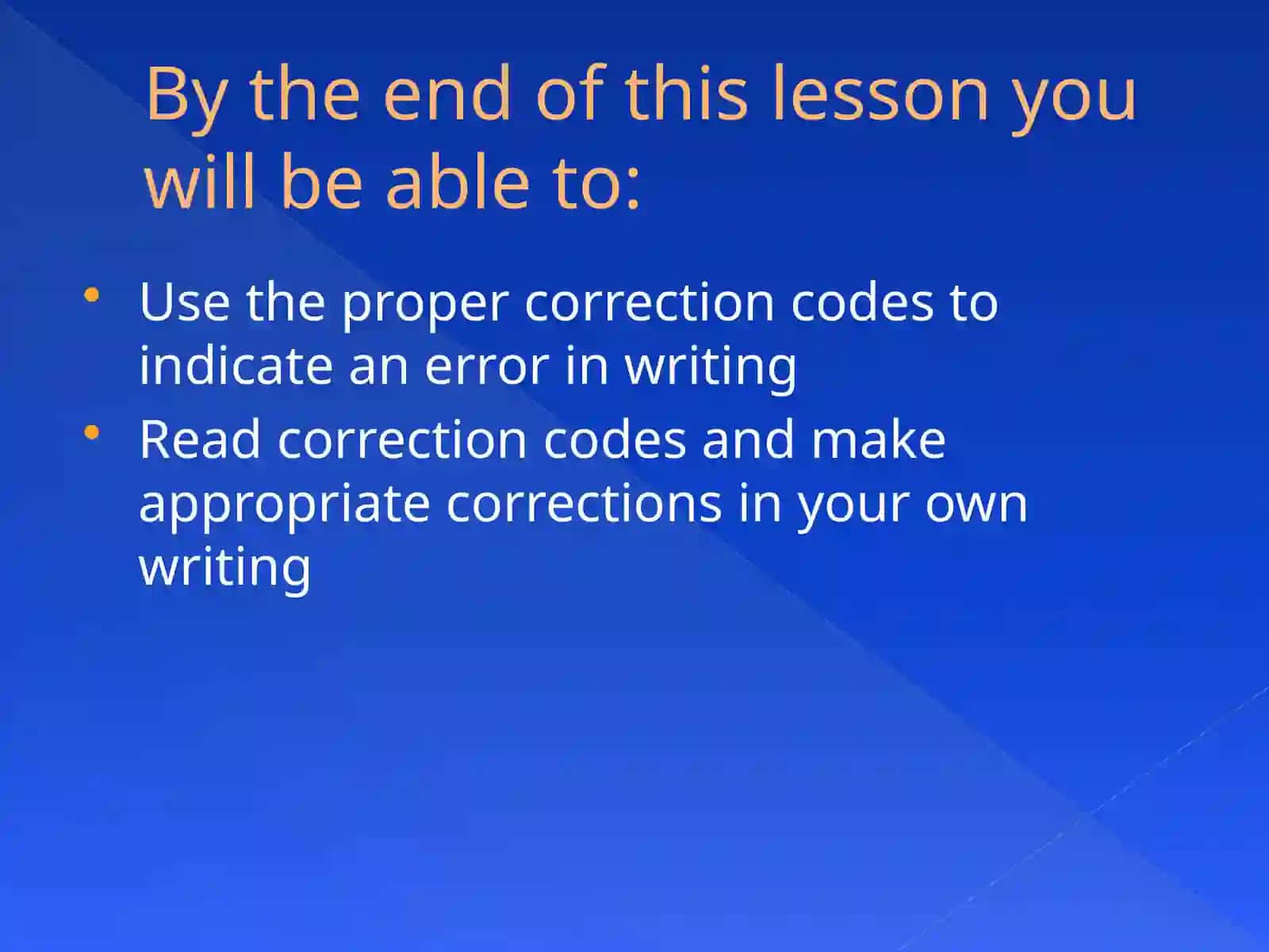 Correction codeAn Essential Part of Writing and Revision 2
