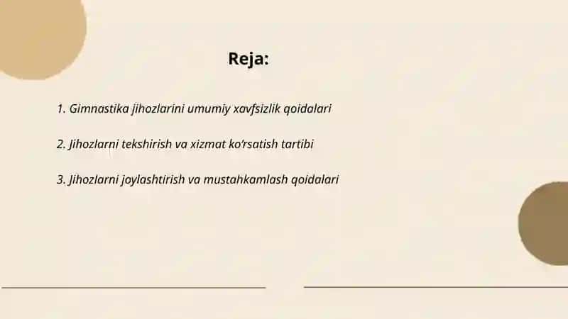 Gimnastika jihozlar, kiyimlardan foydalanish qoidalari 2