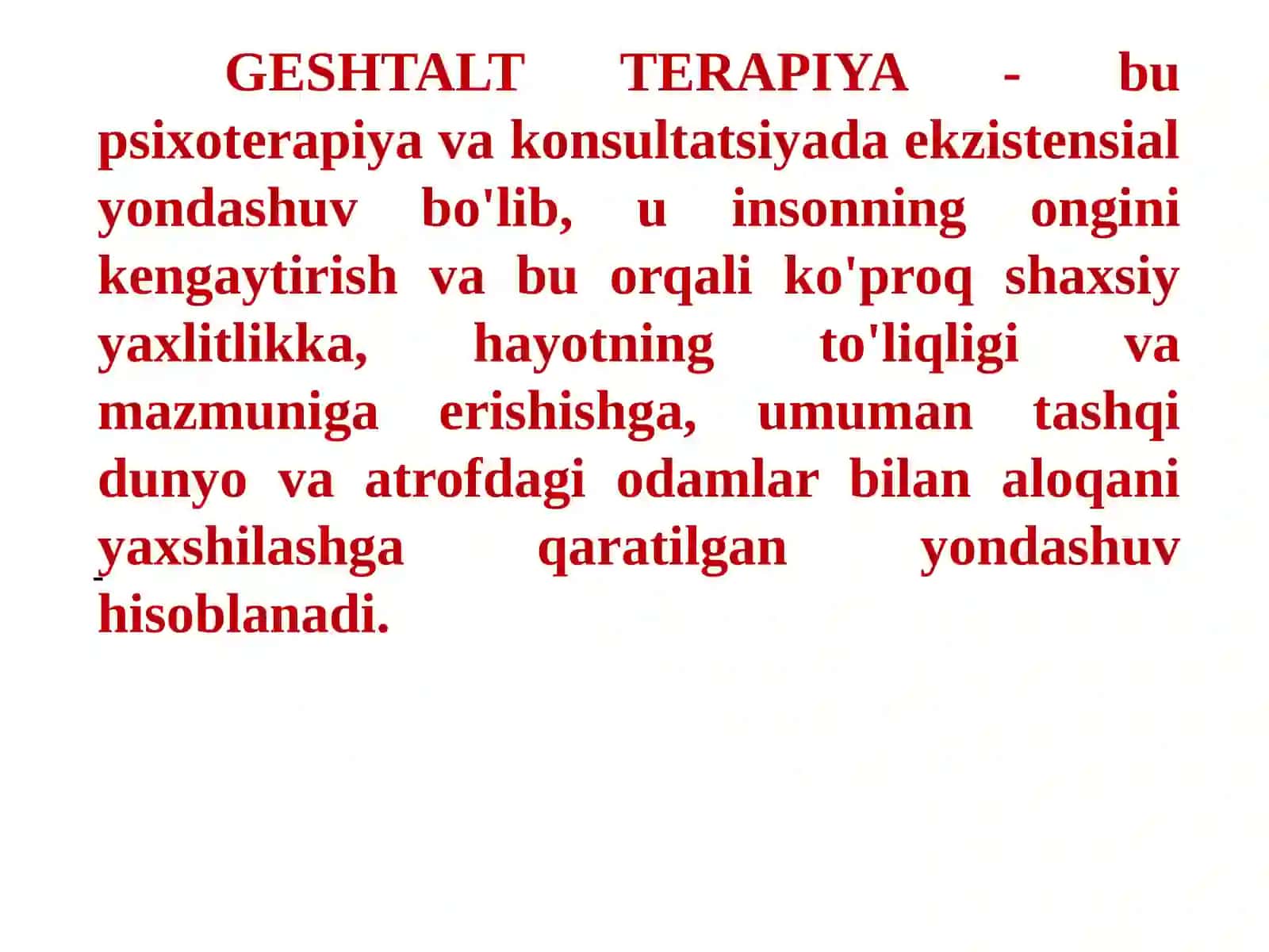 GESHTALT-TERAPIYA 2