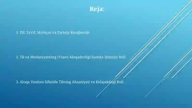 Til-insoniyatning muhim aloqa-aralashuv vositasi 2