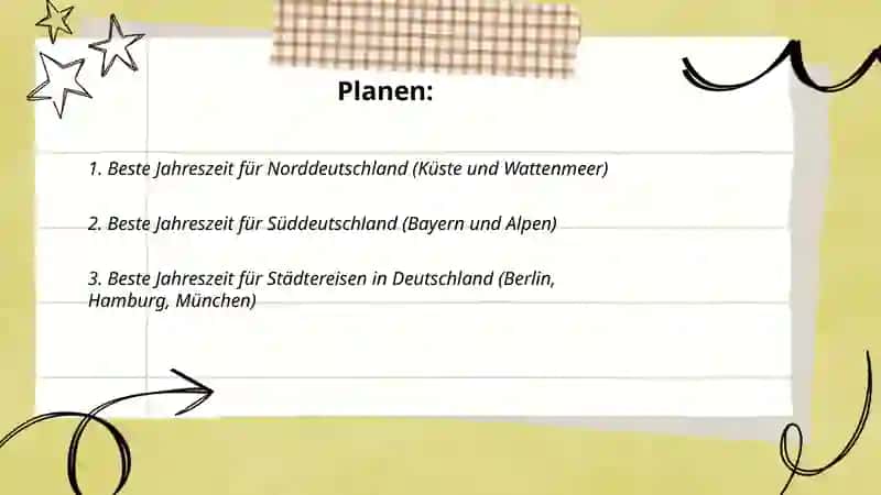 Beste Jahreszeit Klima und Wetter in Deutschland 2