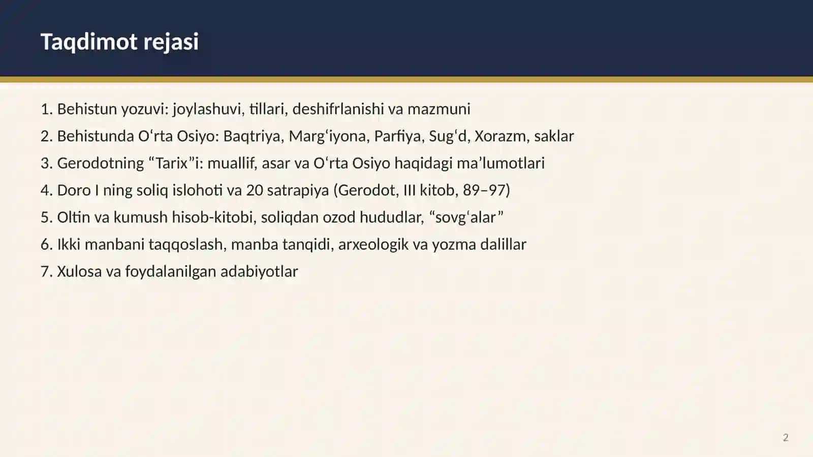 Behistun yozuvi va Gerodot “Tarix”i 2