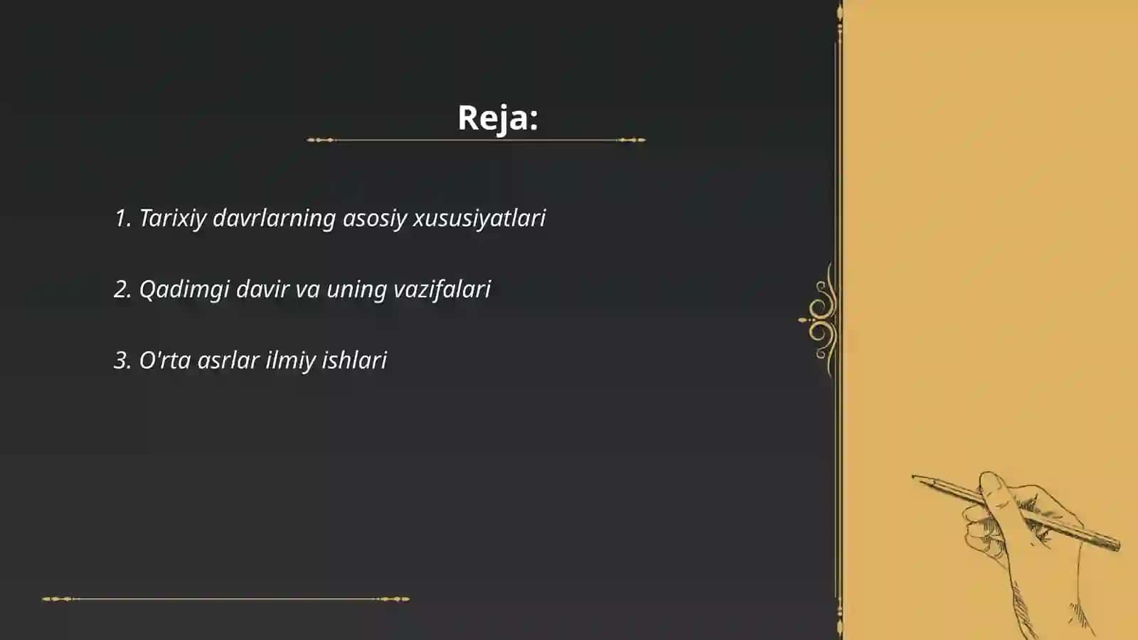 Har bir davirni vazifasi va ish usullari 2