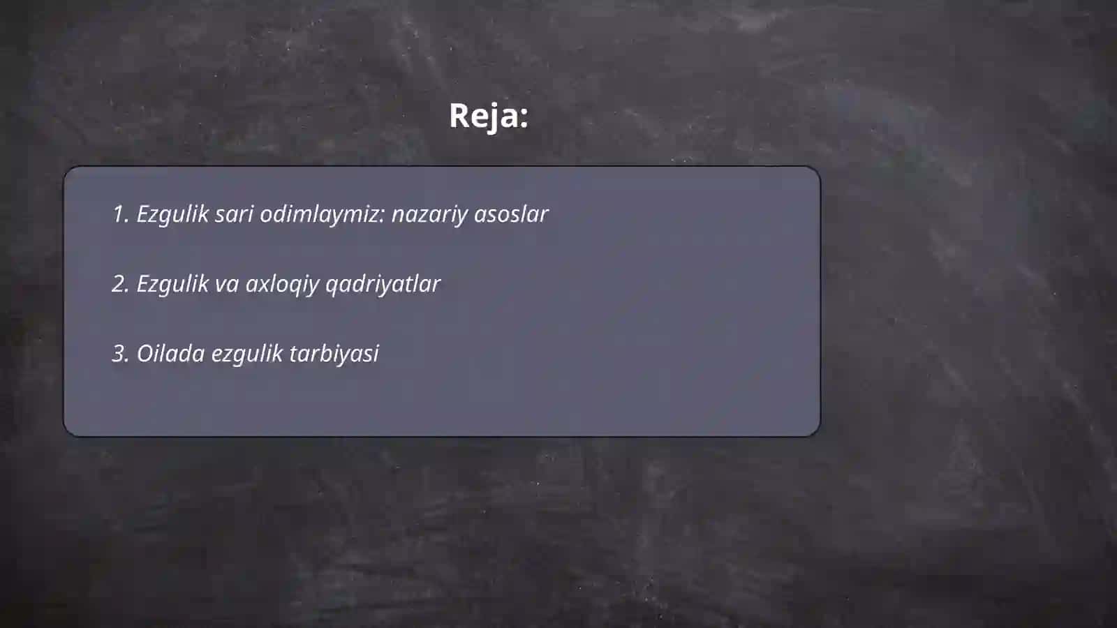 Ezgulik sari odimlaymiz 2