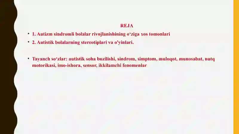 Autizm sindromli bolalar psixologiyasi 2