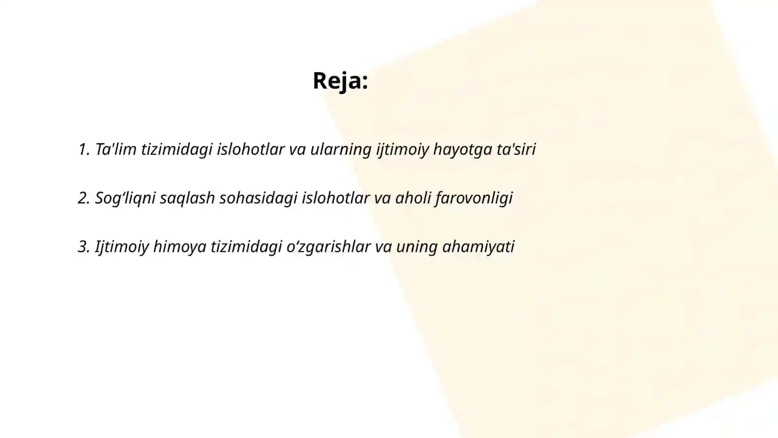 Ijtimoiy himoya tizimidagi o‘zgarishlar va uning ahamiyati 2