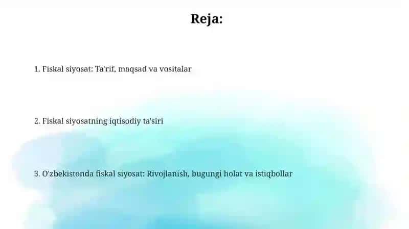 Fiskal siyosat 2