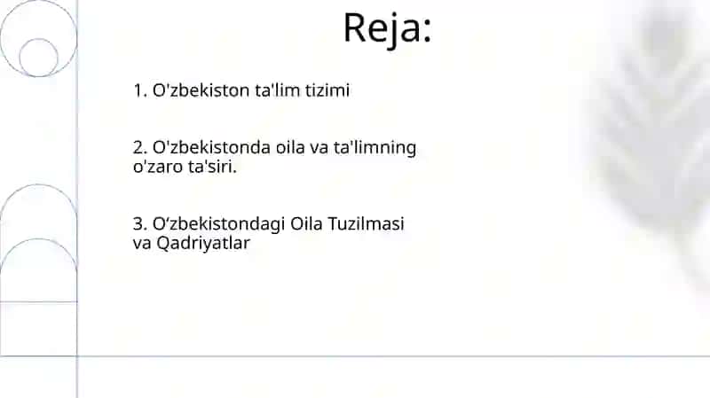 O'zbekiston Respublikasining oila va tarbiya to'grisidagi fikrlar 2