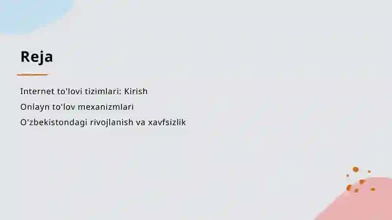 Internet to'lov tizimlari 2