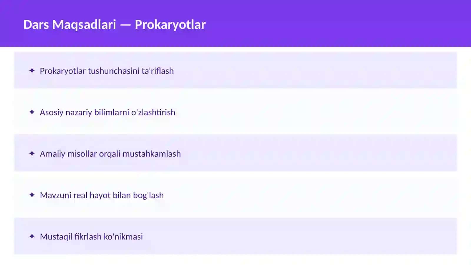 Hujayra tuzilishi 2