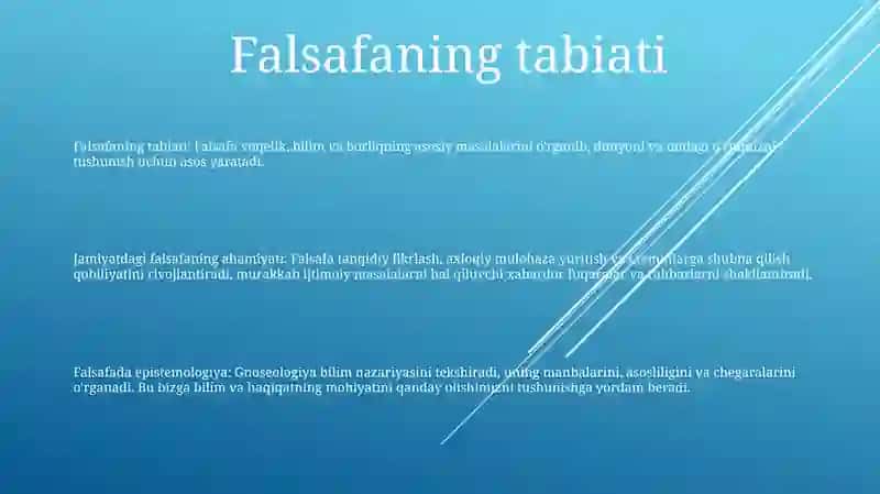 Falsafaning Jamiyatdagi Ahamiyat 2