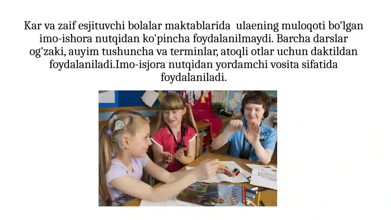 Ta'lim jarayonida imo-ishoralaridan foydalanishning o'ziga xosligi 2