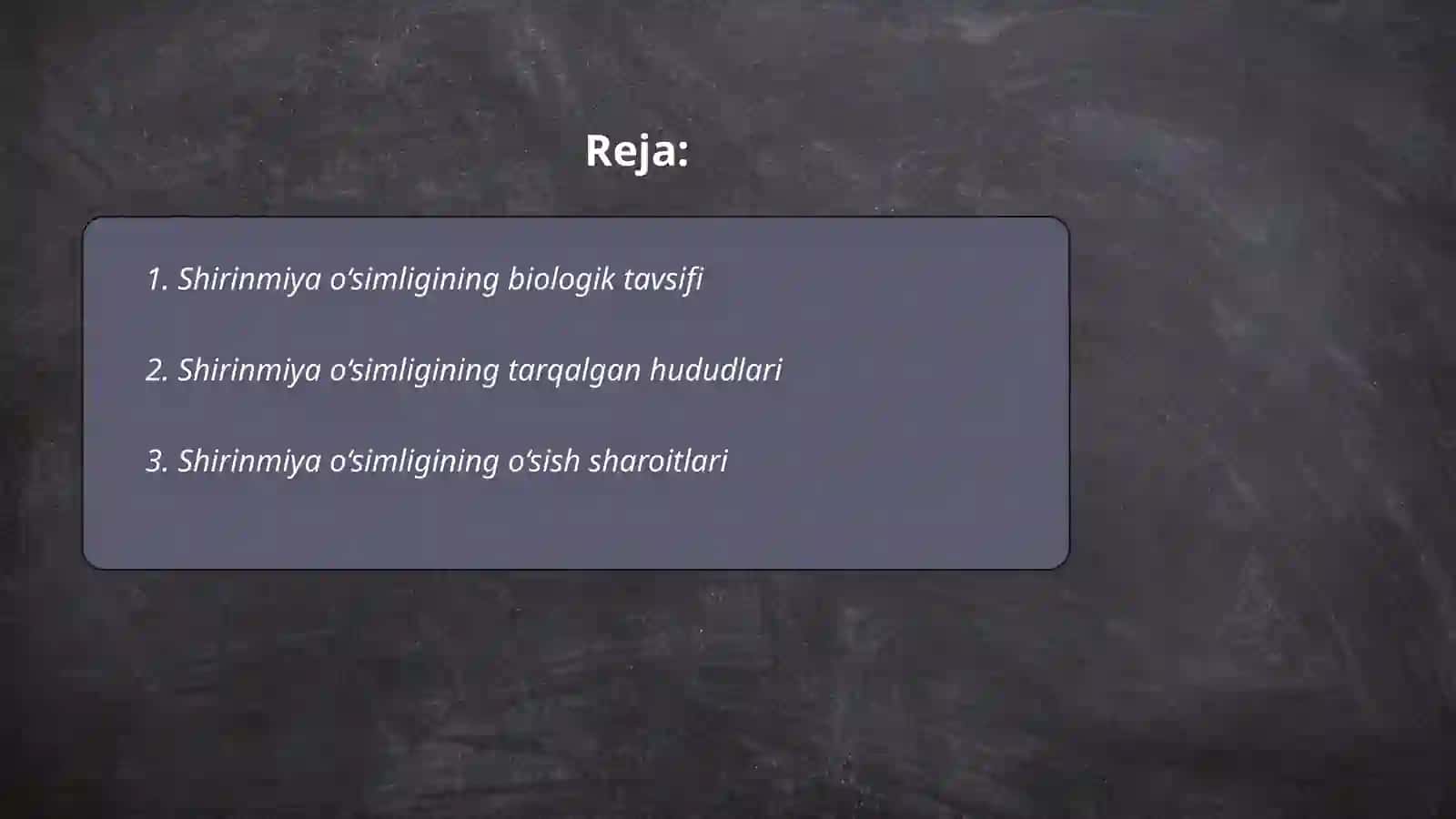 Shirinmiya o'simligi 2