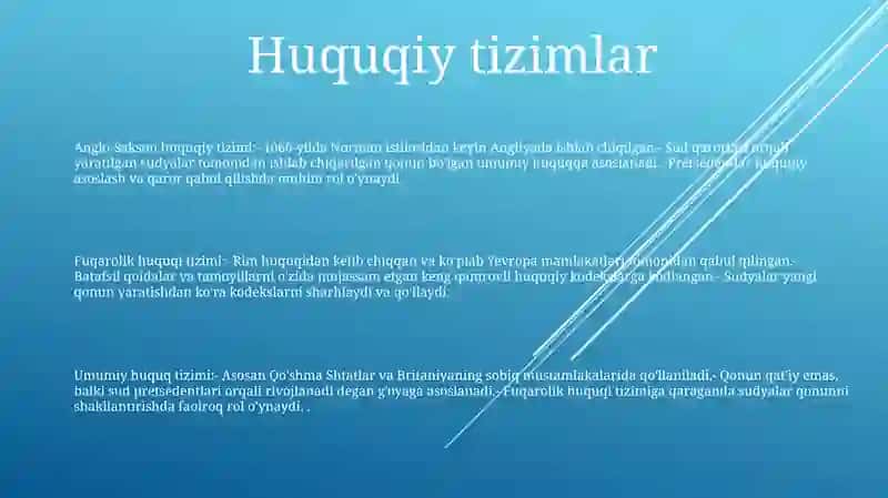Angliya Va AqshningHuquqShakllari 2