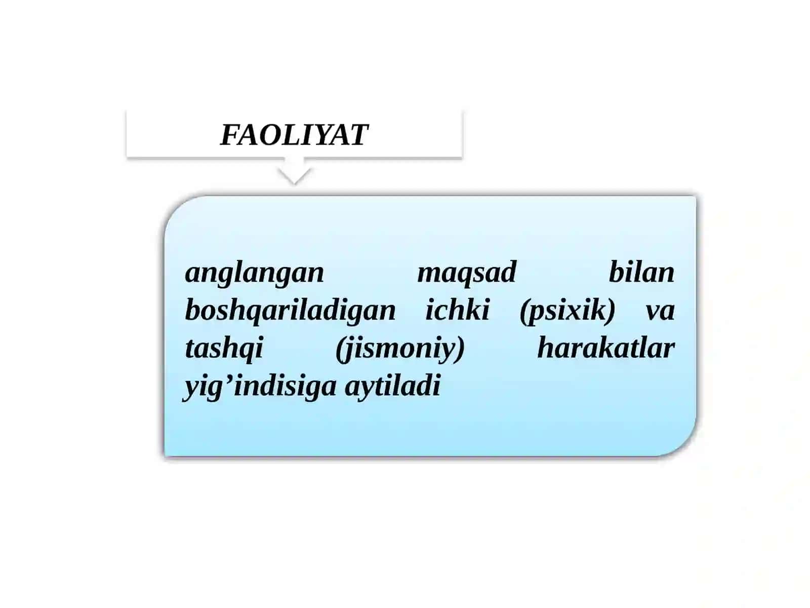 Faoliyat va motivatsiya 2