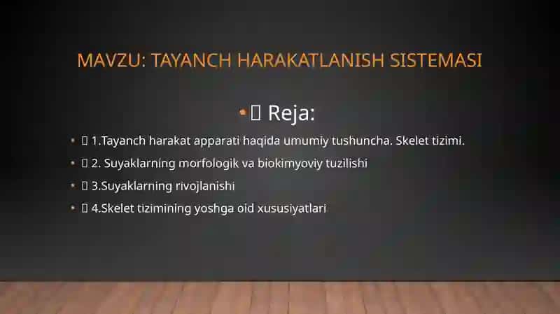 TAYANCH HARAKATLANISH SISTEMASI 2