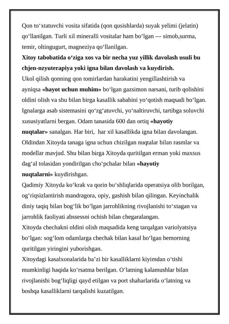 Qadimgi Xitoy tibbiyoti 2