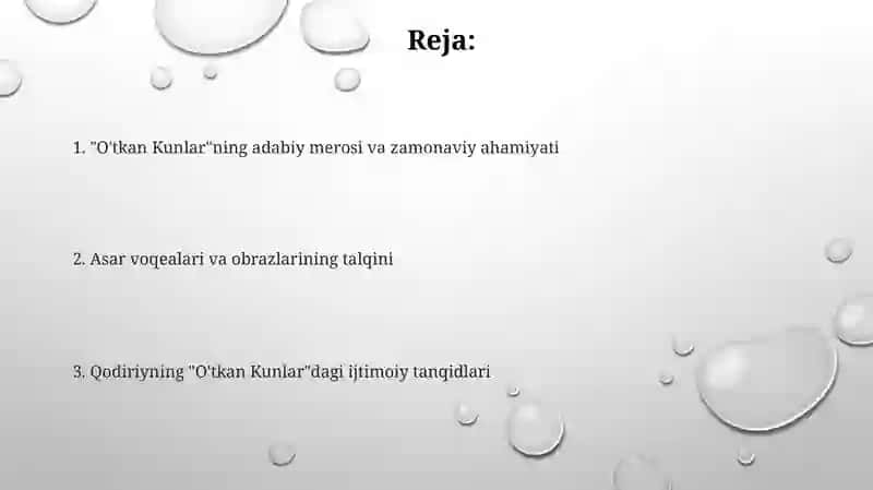 O'tkan Kunlar 2