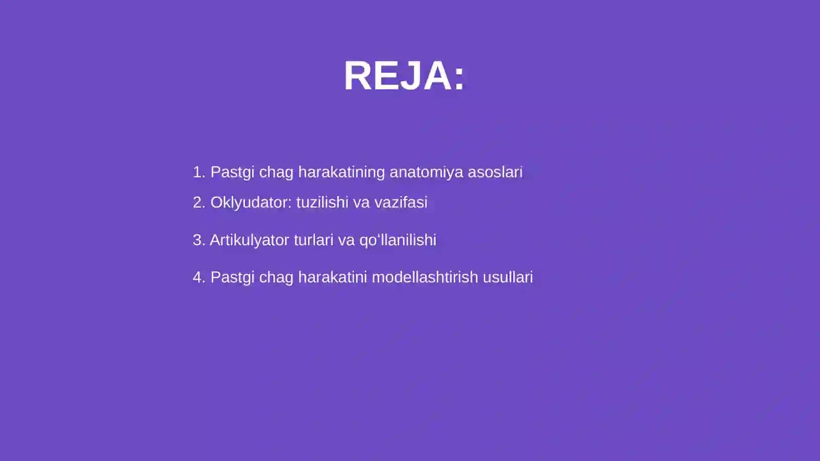 Pastgi chag harakatini amalga oshiruvchi apparatlar 2