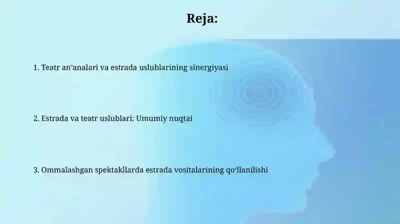 Estrada va ommaviy tomoshalarda teatrlashtirish usullari 2