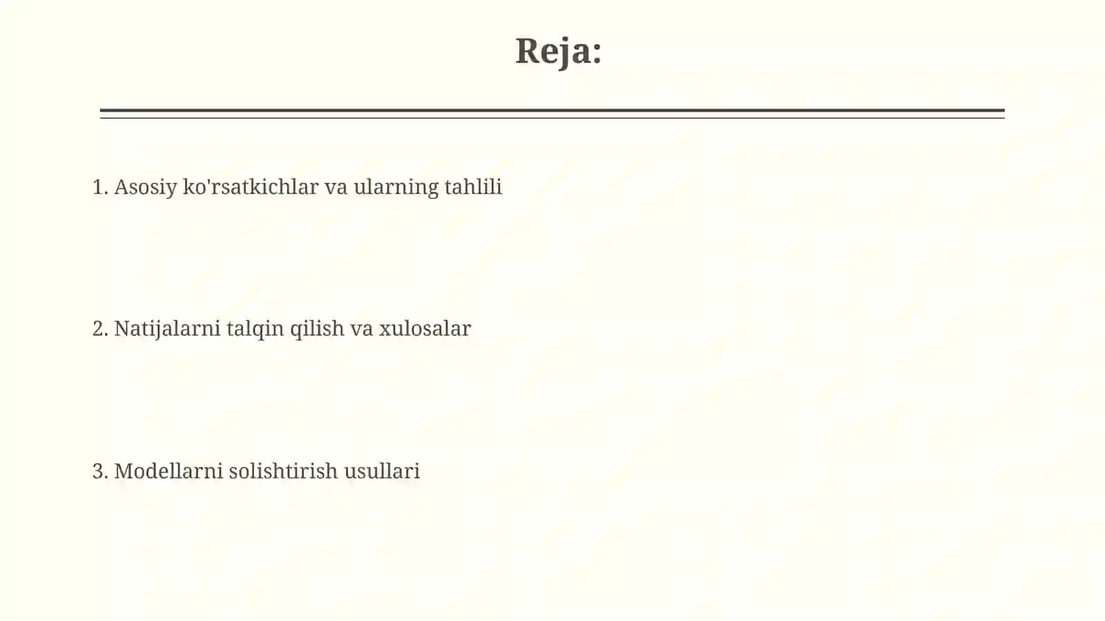 benchmarking modellari 2