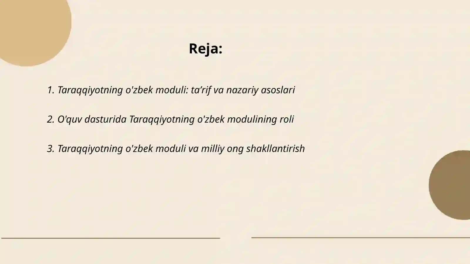 Taraqqiyotning o'zbek moduli va uning ahamiyati 2