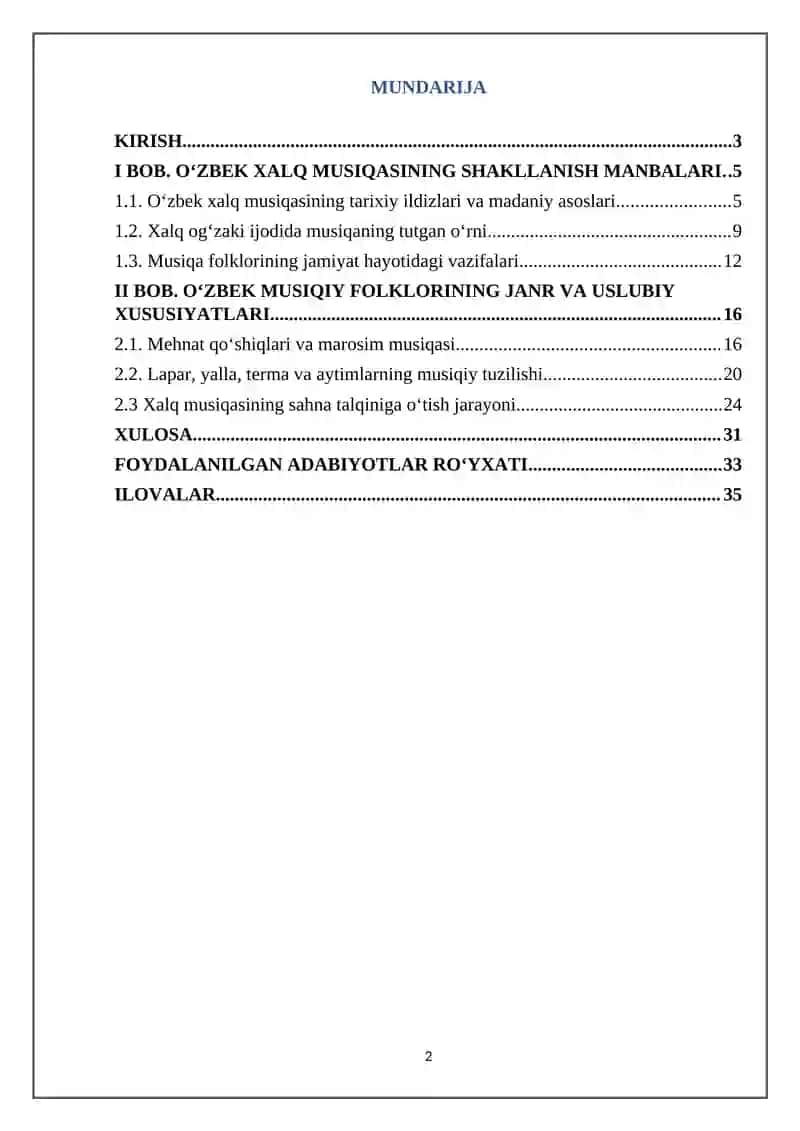 O’zbek xalq musiqasida folklor va sahna talqini 2