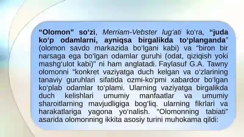 OLOMON PSIXOLOGIYASI 2